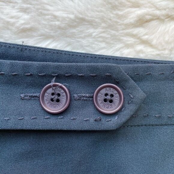 Armani Exchange Blue Hi-Rise Trouser - Women’s 4 - Picture 7 of 9